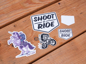 Unicorn Bike Sticker - Sparkly