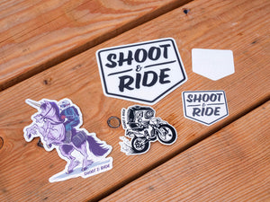 Shoot & Ride Mini Sticker