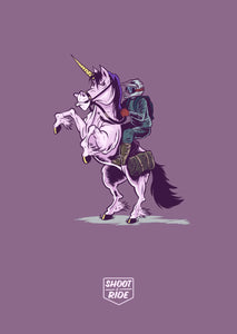 Unicorn Bike Poster