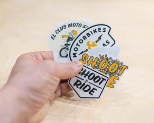 Shoot & Ride Mini Sticker