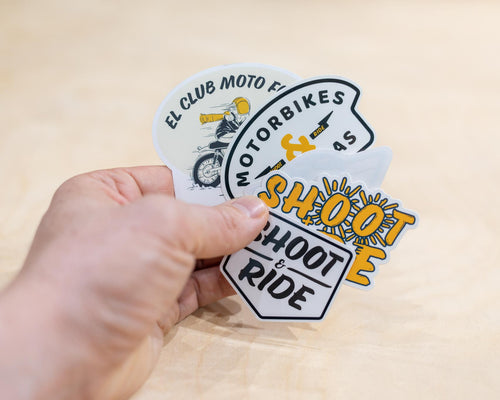 Shoot & Ride Sticker Pack - The black and yellow one