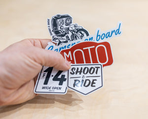 Shoot & Ride Mini Sticker