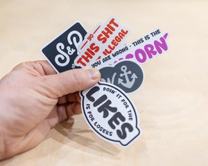 Shoot & Ride Sticker Pack - The PUNK collection