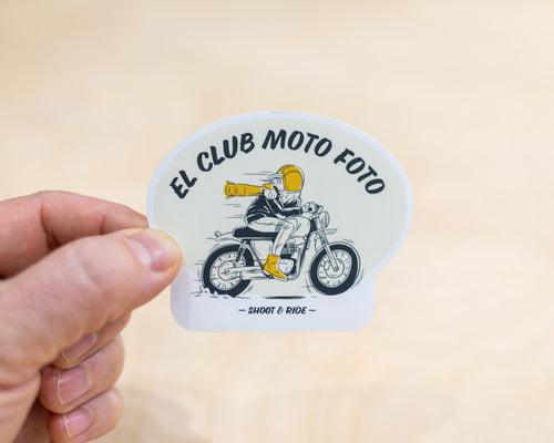 El Club Moto Foto Sticker
