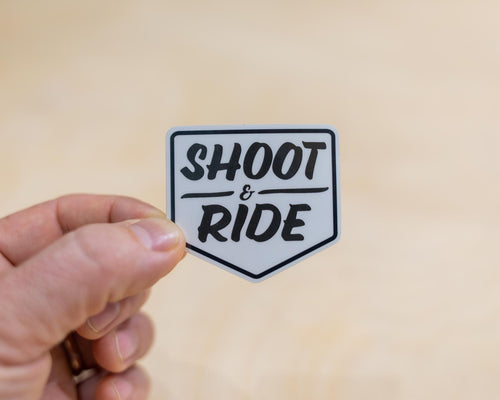 Shoot & Ride Mini Sticker